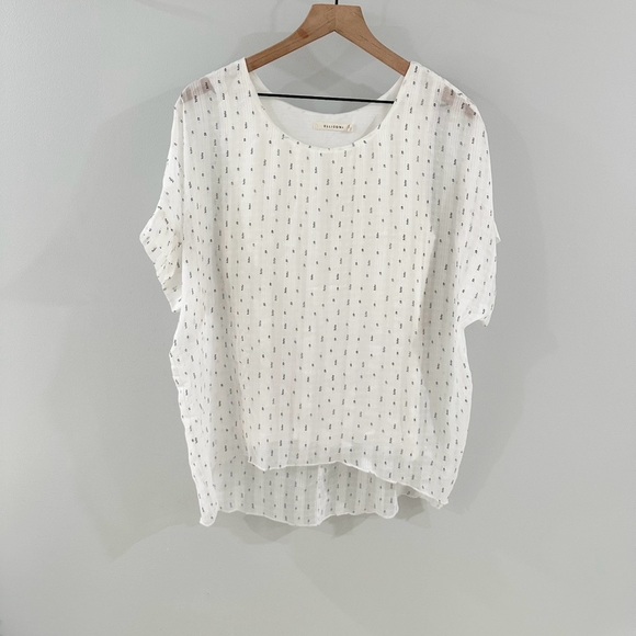Ellison Tops - Ellison Layered Blouse White Size Small